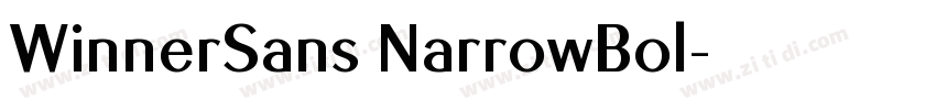 WinnerSans NarrowBol字体转换